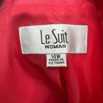 Le Suit  woman coral 14w long open blazer overcoat business casual wedding Photo 6