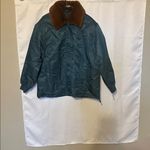 BLANK NYC  Teal Bomber Jacket with Brown Faux Fur Collar Photo 2
