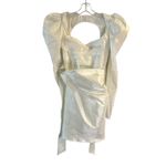 For Love & Lemons Etta Mini Dress White Long Sleeve NWT Size XXS Photo 2