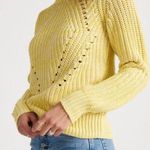 Lucky Brand 🍀🍀Yellow Chunky Crew Neck Sweater Photo 0