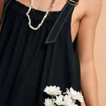 Free People  Oversized Chambray Denim Machu Barrel Midi Dress Black Size Small Photo 0