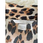 Victoria's Secret ‎ Leopard Print Long Sleeve Button Down Pajama Top Medium Photo 2