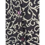 Talbots Vintage Cardigan Women's S Brown Tan Filigree Silk Cashmere Knit Blend Photo 6