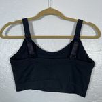 Old Navy  Women XL Black Seamless Sports Bra Light Support Ribbed Athleisure Photo 3