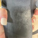 Anthropologie  Black Leather Thong Flat Sandal Ankle Wrap 9 Photo 4