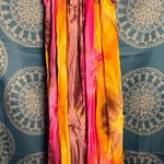 None Indonesian Handmade Embellished Pink and Orange Halter Sundress Photo 0