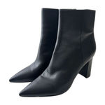 Marc Fisher  Ankle Boots Booties Womens Size 9.5 Black Leather‎ Heeled Photo 0