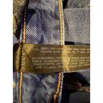 ZARA Straight Wide Leg High Rise Extra Long Casual Denim Jean 4 Dark Blue Wash Photo 8