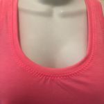 Lucy Activewear Lucy Tech Logo Flow Racerback Tank Pink Sz. M Moisture Wicking a Yoga Work-Out Photo 3
