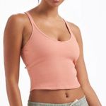 Vuori  Rib‎ Cropped Tank in Light Cinnamon Size Small Photo 0