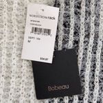 Bobeau  Women’s Eyelash White Colorblock Pullover Sweater Size Medium NWT Photo 7