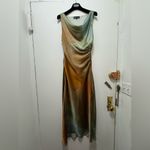 ZARA  TIE DYE PRINT SATIN MIDI DRESS Medium Photo 8