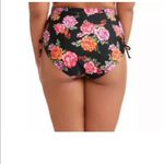 Terra & Sky Womens Bikini Bottoms Size 2X Multicolor Black Floral New Photo 6