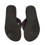 L.L.Bean  Woven Strap Sandals Purple Black Toe Post Thong 8 Photo 2