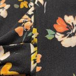 Terra & Sky Plus Size  Black Floral PullUp Leggings Size 0X/14W EUC #4026 Photo 2