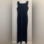 Eliza J Ruffle Front Gownaxi Dress In Navy Size 2 Photo 8