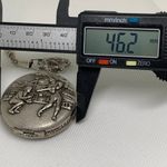 Milan Z Berger Baseball Pocket date Watch quartz analog silver tone running Photo 3