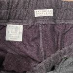 Brunello Cucinelli  Wool Mini Skirt size 6 Gray Drawstring waist Dark Academia Photo 3