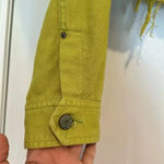 BDG Urban Outfitters  Crop Lime Green Denim Trucker Jacket Sz S Photo 5