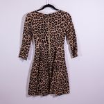Kate Spade  Cheetah Leopard Animal Print Pattern Fit Flare Mini Dress 2 Photo 3