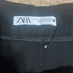 ZARA  High Rise Cargo Paperbag Cropped Cuffed Utility Pants‎ Black 12 Photo 7