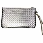 Adrienne Vittadini  studio gold lattice woven handheld travel/shopping wristlet Photo 0