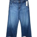 AG Adriano Goldschmied Stella Long Slung Palazzo Wide Leg Jeans Size 32 Blue Photo 0