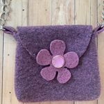 Y2K Felted Handbag Purple Photo 1