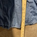 Old Navy  Tank Top Womens Small Denim Ruffle Sleeve Peplum Blue Blouse Keyhole Photo 5