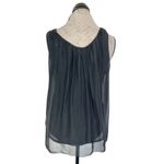 Pinto Ranch Silk Tank Top Womens Black Western Made in Italy Ajah Size Medium Photo 4