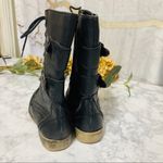 Madden Girl Madden Black Combat Moto Women Booties with double buckle and laces, size 7 Photo 3