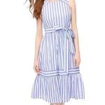 NWT J. Crew Factory Striped Mini Dress Women's Sz 00 Blue & White Faint Make Up Photo 0