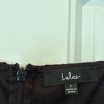 Lulus Evening‎ Impression Black Floral Organza Ruched Mini Dress Size Large Photo 6