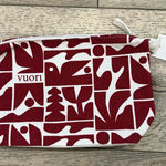 Vuori  Graphic Red and White Cosmetic Bag Photo 0