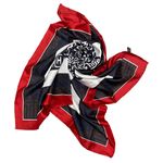 Silk Printed Symbol Scarf Photo 1