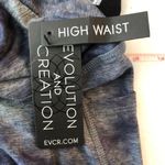 Evolution and creation  Womens High Waist Bike Biker Shorts Tie Dye Blue Gray S Photo 2