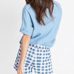 Madewell pull on shorts gingham check Photo 2