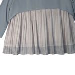 Atelier‎ Evene Paris Elegant Blue and White Women's pleated blouse sz small Photo 6