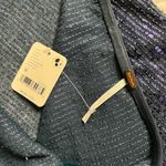 Free People SOLD OUT  Taylor Sequin Tube Top blue tiered ruffle Marin sheer shirt Photo 4