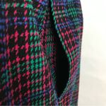 Vintage Joan Leslie Tweed Skirt Wool Blend Pink Green Blue Plaid Retro Skirt 6P Photo 7