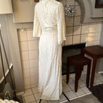 Anthropologie L*Space Kellen tie front maxi dress size small ivory Photo 7