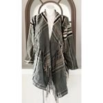 Buffalo ’s I jeans Plaid Fringe Cardigan, Size M Photo 1