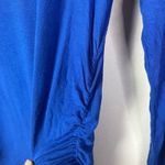 Riller & Fount Blue Scoop Neck Fitted Ruched Side Mini Dress 2 Photo 3