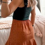 Altar'd State Orange Leopard Print Mini Skirt  Photo 2