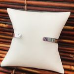 Talbots Silver Tone Bangle Grateful Loved Strong Photo 2