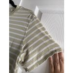 Lululemon‎ Womens 4 Tan Striped Short Sleeve Top Athleisure Photo 4