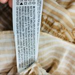 Forever 21 Tan Cream Stripe Sun Dress Cotton Linen Sz Small Photo 9