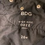 BDG  Urban Outfitters Black Floral Embroidered Fray Shorts Sz26 Drew High Rise Photo 4