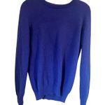 C by Bloomingdale 100% 2 Ply Cashmere Sweater Electric Blue Small (Tags says M) Photo 0