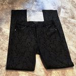 Insight Black Paisley Skinny Dress Pants Stretchy High Rise Size Medium Pockets Photo 1